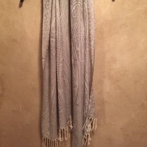 Silver Patterned Scarf